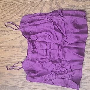 Vintage Gold Label Victoria's Secret Purple  Silk Camisole / Tank Sz Medium